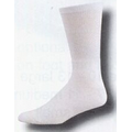 White Heel & Toe Crew Sock w/ Mesh Upper & Arch Support (7-11 Medium)